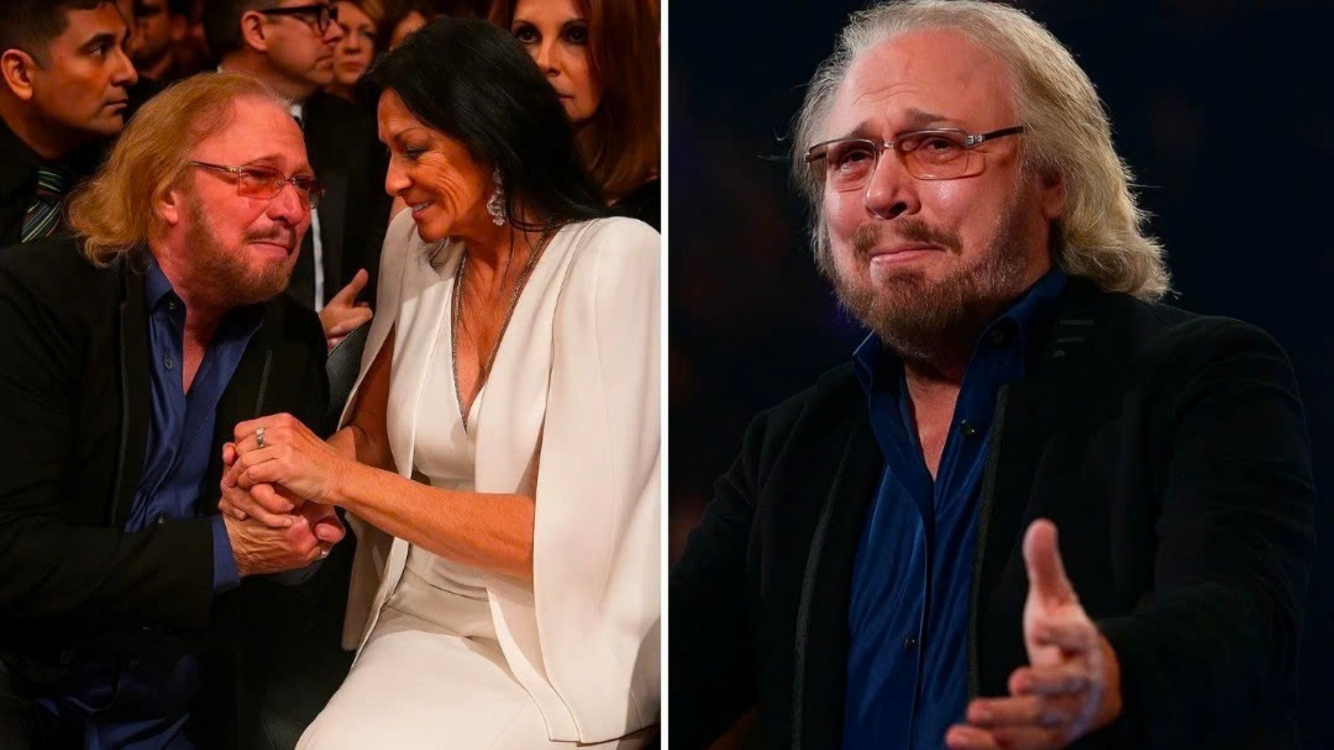 LATEST UPDATE: 12 Minutes Ago in Miami, Florida, USA — At a Charity Gala, Barry Gibb’s Rendition of “Words” Was a Heartfelt Love Letter to His Wife, Linda. As She Reached for Him from the Stage’s Edge, He Clasped Her Hand, Pouring Decades of Devotion into a Song He Wrote for Her in 1968. LATEST UPDATE: 12 Minutes Ago in Miami, Florida, USA — At a Charity Gala, Barry Gibb’s Rendition of “Words” Was a Heartfelt Love Letter to His Wife, Linda. As She Reached for Him from the Stage’s Edge, He Clasped Her Hand, Pouring Decades of Devotion into a Song He Wrote for Her in 1968.