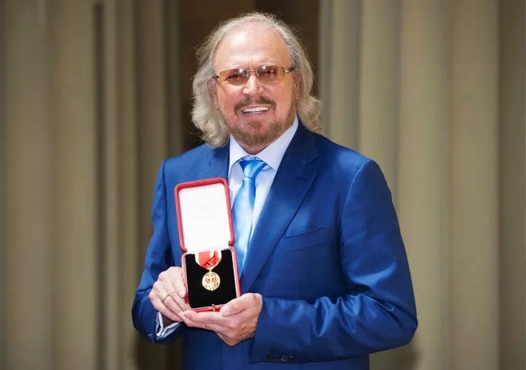Bee Gees star Sir Barry Gibb reveals he struggled to get to his feet after being knighted