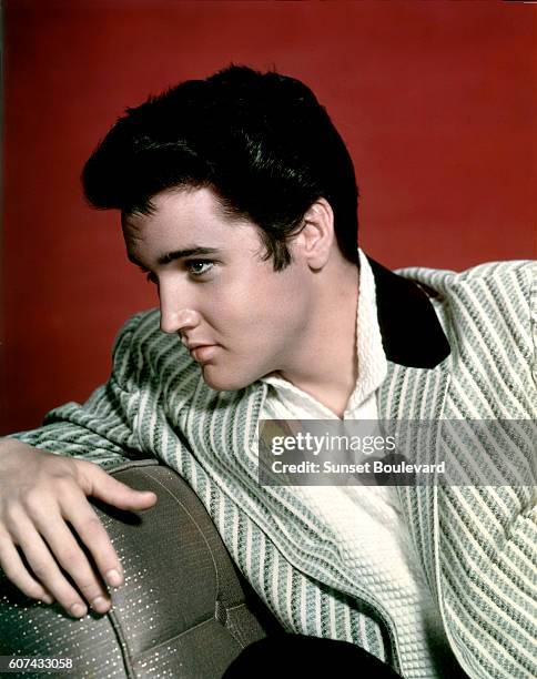 American singer and actor Elvis Presley on the set of Jailhouse Rock,...  News Photo - Getty Images