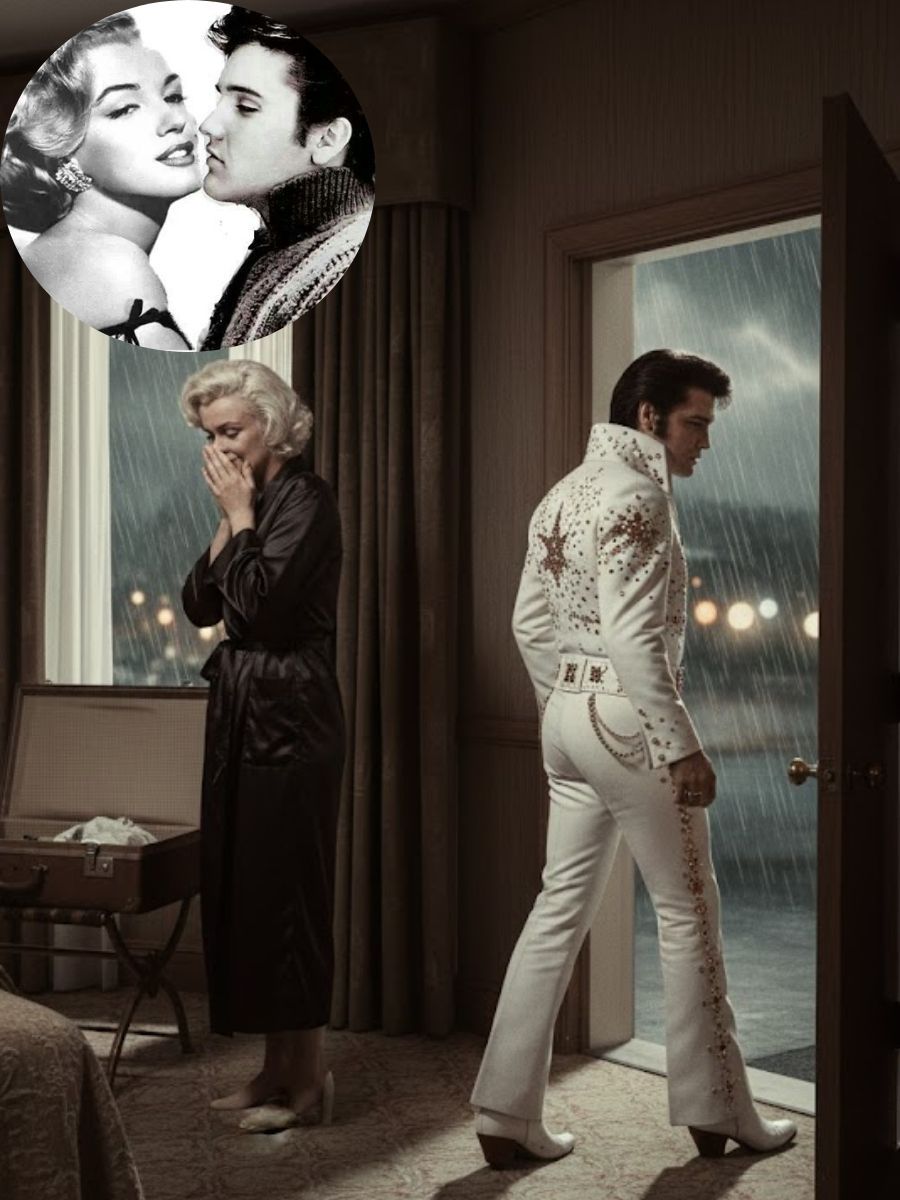 “One Rainy Night. No Witnesses. And a Secret Elvis Never Wanted the World to Know About Marilyn Monroe.”