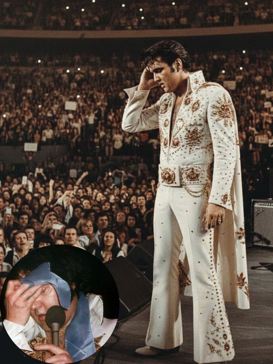 “18,000 People Watched in Silence — The Night Elvis Presley’s Voice Died on Stage Before He Did”