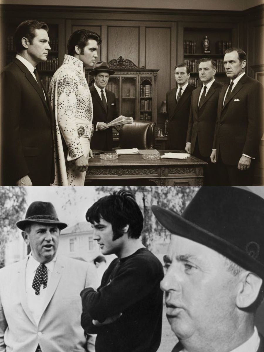 BREAKING: The Night Elvis Presley Faced Five Lawyers — And Only One Walked Out With a Job