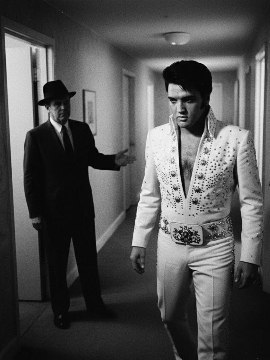 THE FIVE SECONDS THAT BROKE THE KING — INSIDE THE NIGHT Elvis Presley FINALLY STOOD UP TO HIS SHADOW