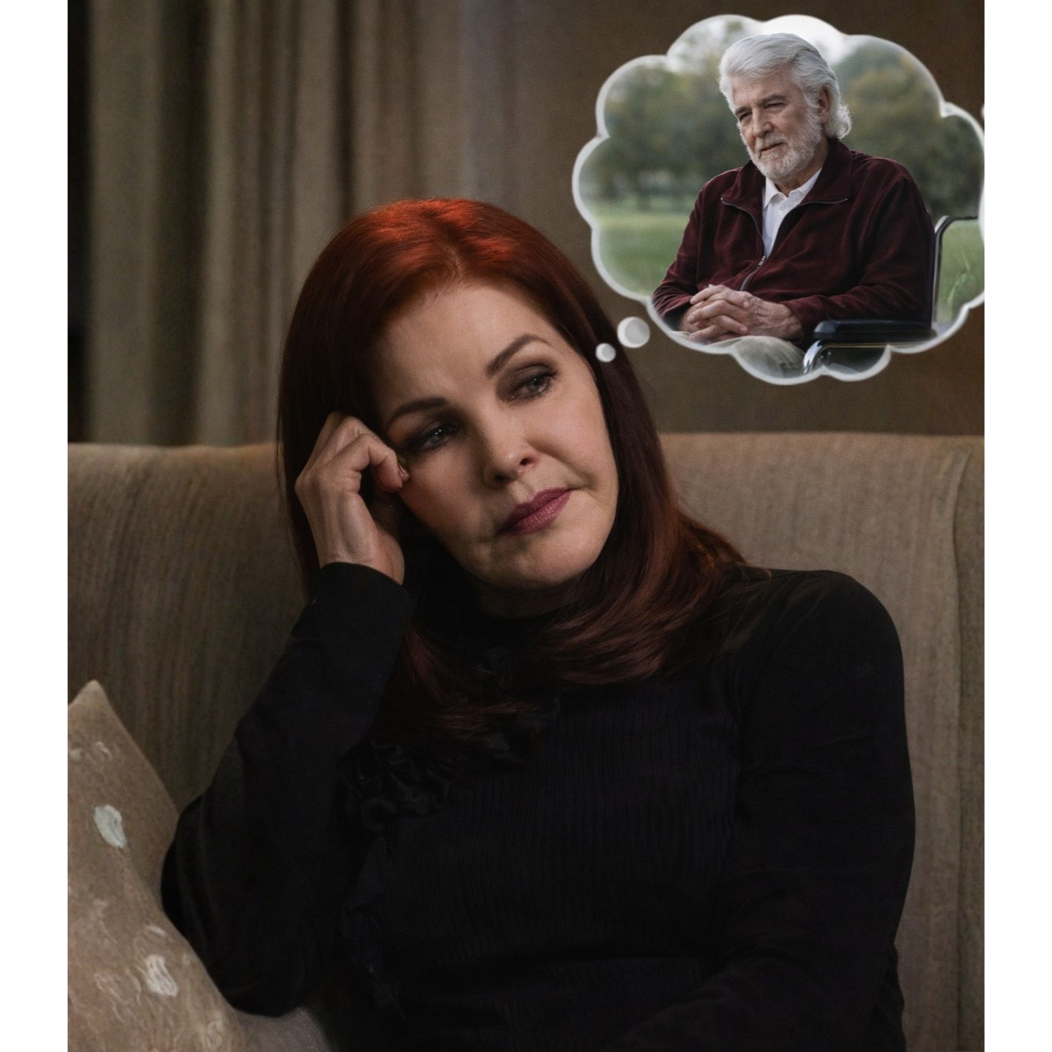 Priscilla Presley breaks down in tears as she reveals where Elvis Presley is living at age 90.