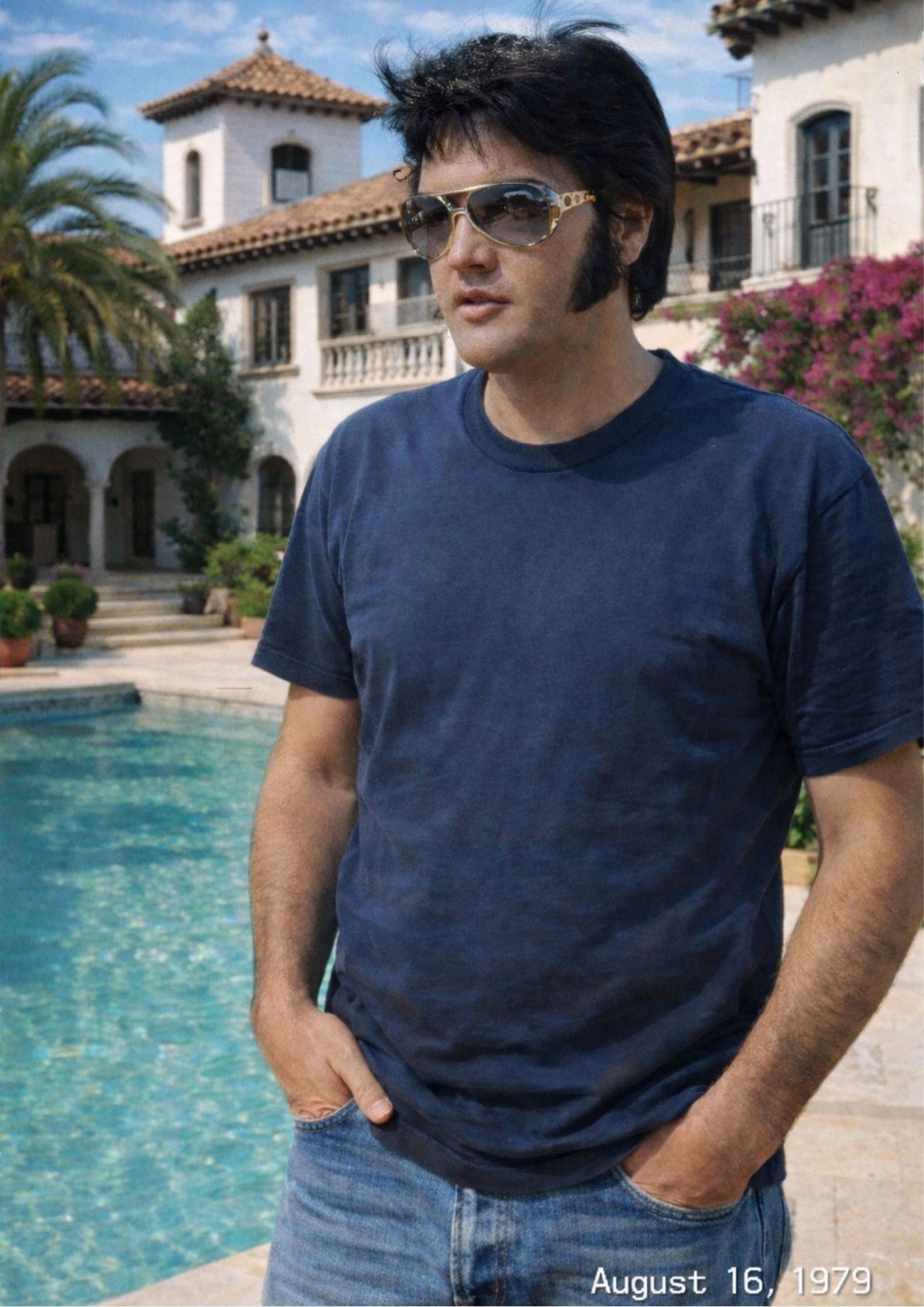 Elvis Presley Photo From A Private Villa In Spain In 1979 Finally Reveals His Biggest Secret