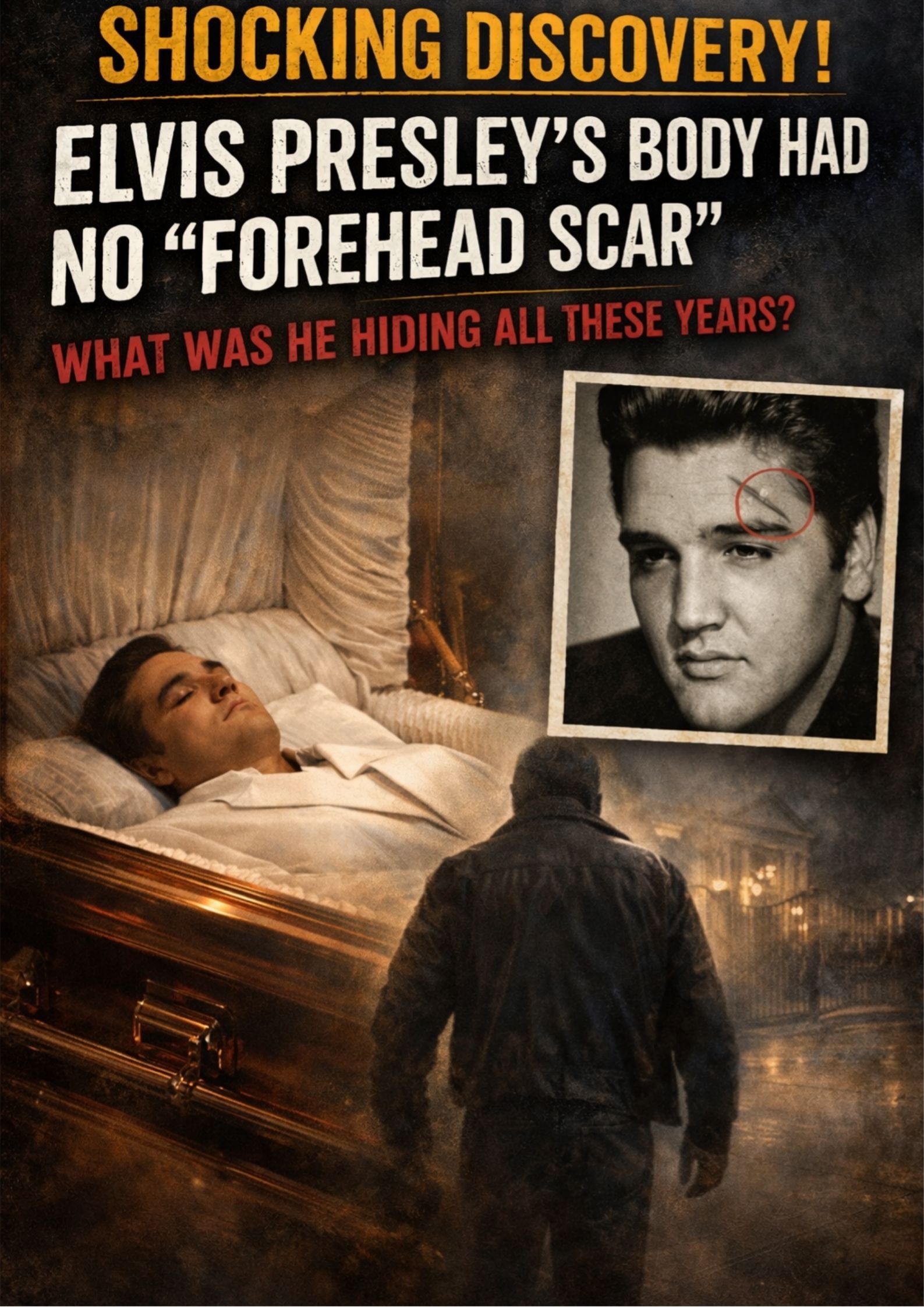 BREAKING: Elvis Presley Corpse Had No “Forehead Scar” Which Reveals What He Kept Hidden for Decades
