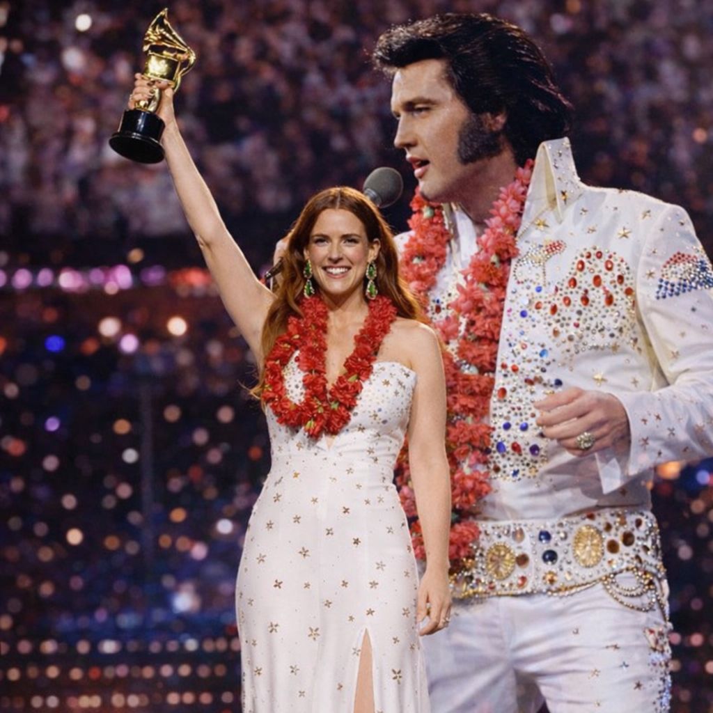 The entire arena fell silent as Riley Keough stepped onto the GRAMMY stage — and moments later, the room was in tears. Accepting the golden award on behalf of her legendary grandfather Elvis Presley, she honored his newly uncovered ballad Shattered Sky — a performance so powerful it transcended time, generations, and loss.