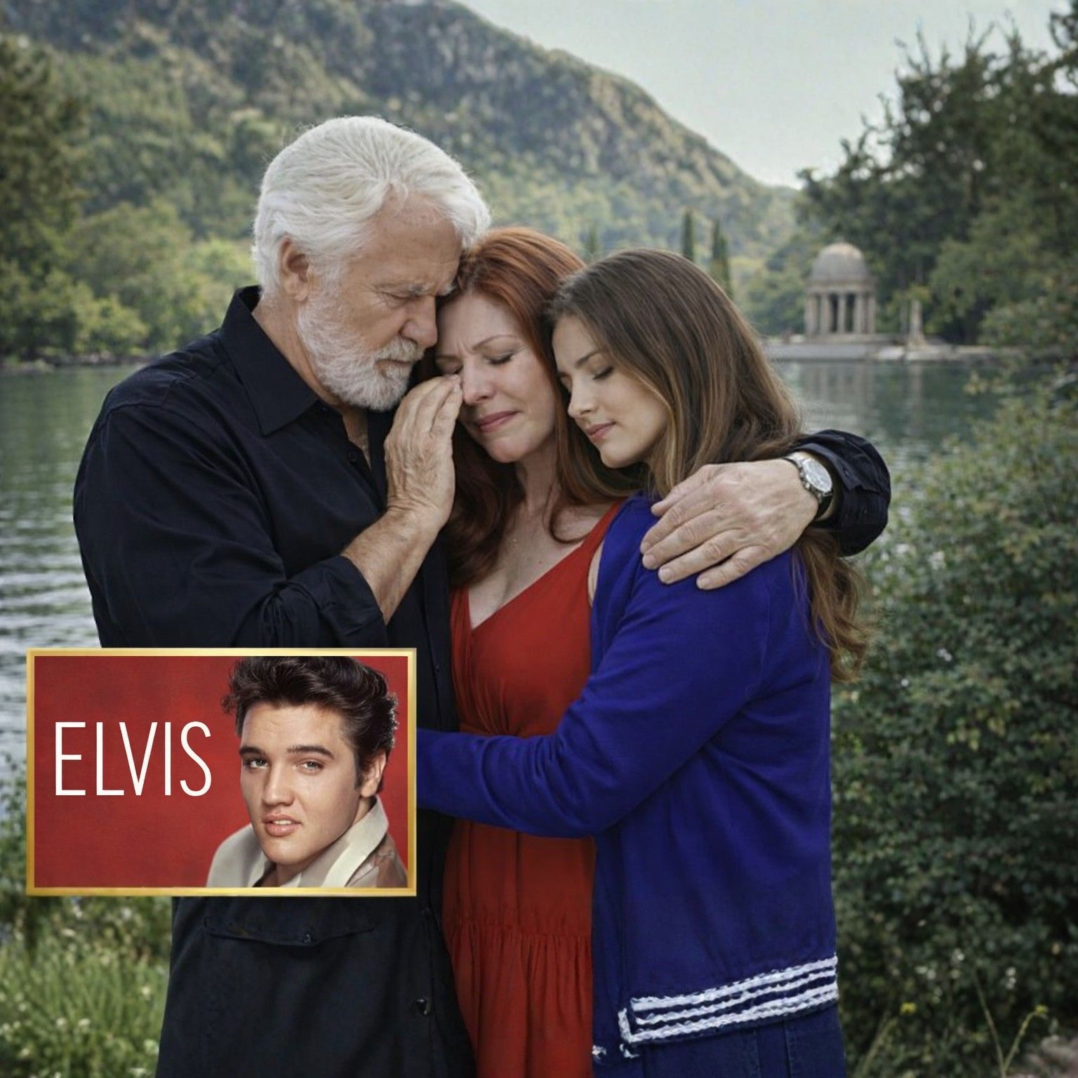 Priscilla Presley broke down in tears as she wrapped Bob Joyce in a trembling embrace, her voice barely above a whisper as she spoke words that froze the room: “You no longer need to hide. We’ve carried this secret for half a century… and now, at last, the truth has to be revealed.”