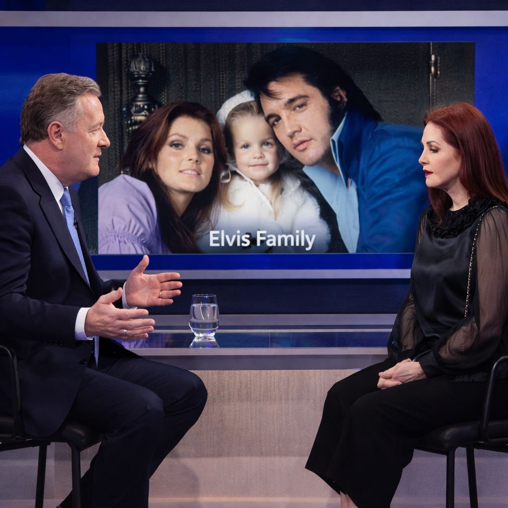 “Priscilla Presley speaks out with Piers Morgan about the deaths of Elvis Presley and her daughter, Lisa Marie Presley.”