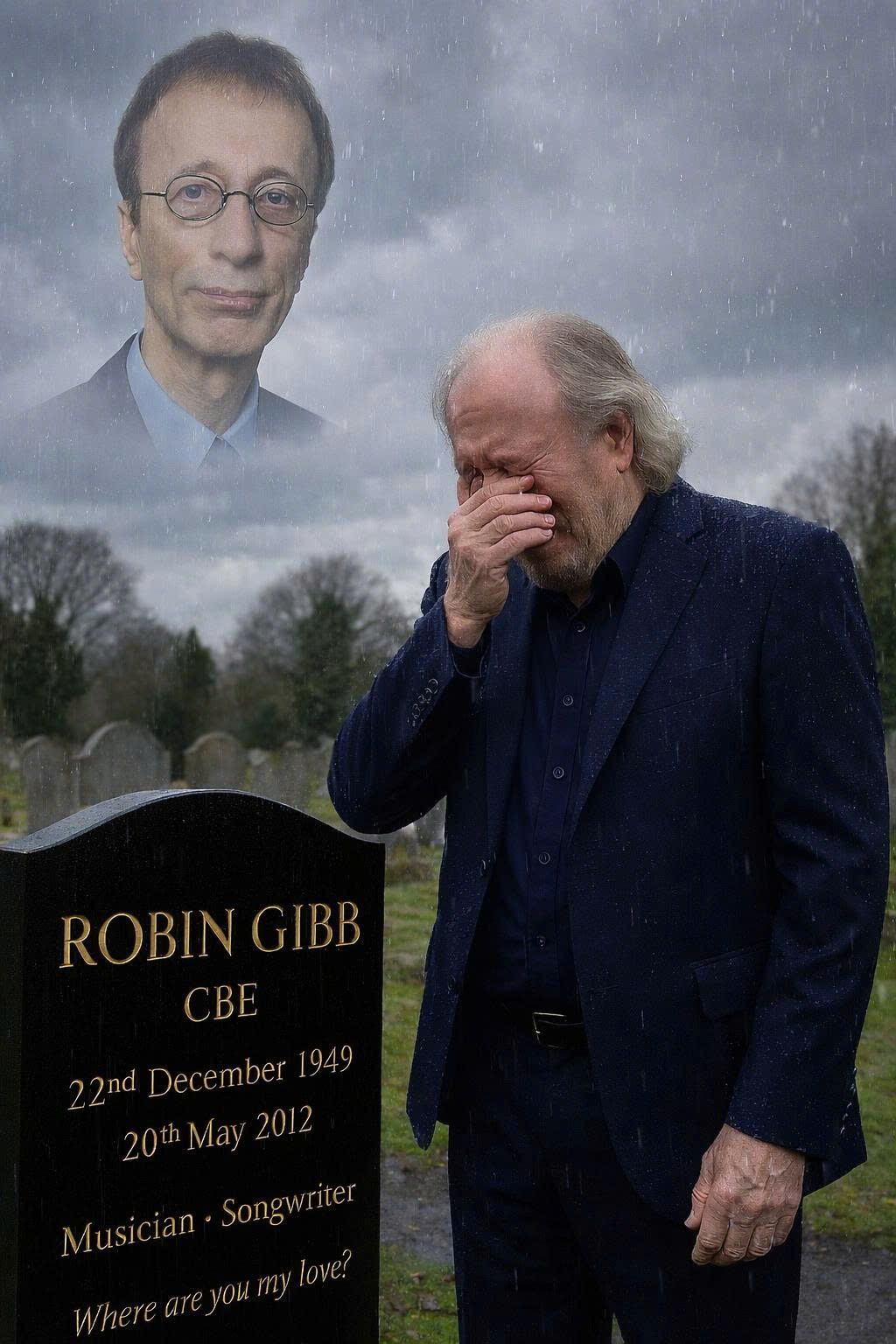 TRAGIC UPDATE: Just Now in London, United Kingdom — At 78, Barry Gibb Broke Down in Tears as He Finally Revealed the Painful Truth Behind the Tragic Death of His Brother, Bee Gees Legend Robin Gibb. The Shocking Confession Has Left Fans Worldwide Stunned, as Barry Confirmed Robin Was Actually…