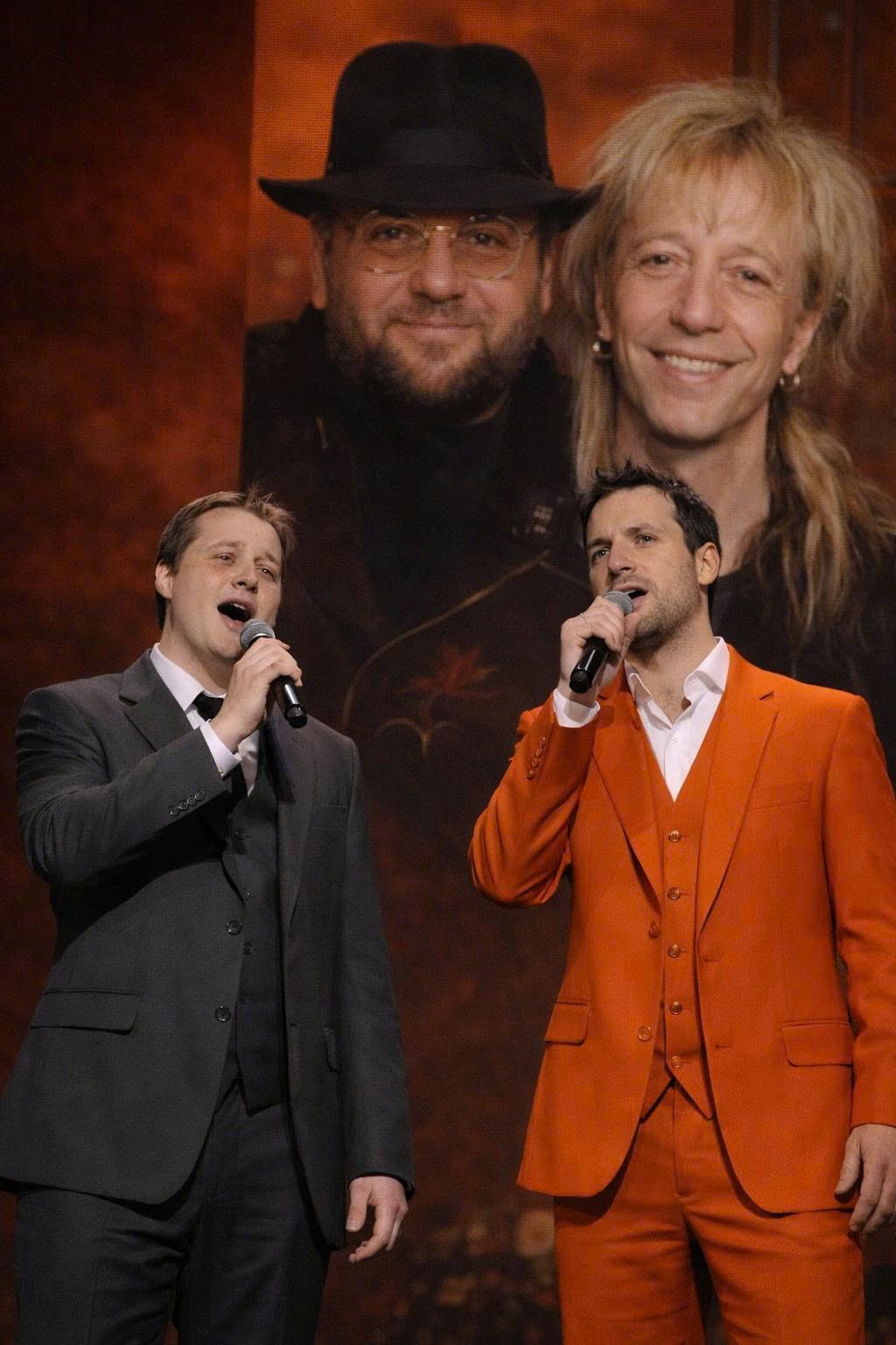 “TWO SONS. ONE SONG. AND A LEGACY FINALLY ALLOWED TO BREATHE Adam Gibb and Robin John Gibb stood side by side — two sons carrying the weight of Bee Gees history — to record one single song together. No grand announcement, no nostalgia tour. Just their voices blending in quiet harmony, breathing fresh life into the unfinished melody their fathers left behind. In that intimate moment, Maurice and Robin’s spirit felt present again, as the next generation turned silence into living legacy.”